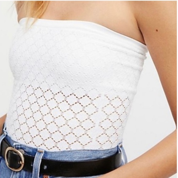 Free People Tops - Free People Honey Textured Tube Top